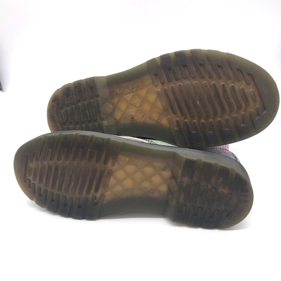 Dr Martens Airwair Girl 1460 Multi Rainbow Silver Glitter Boots Size 4 - Picture 10 of 10